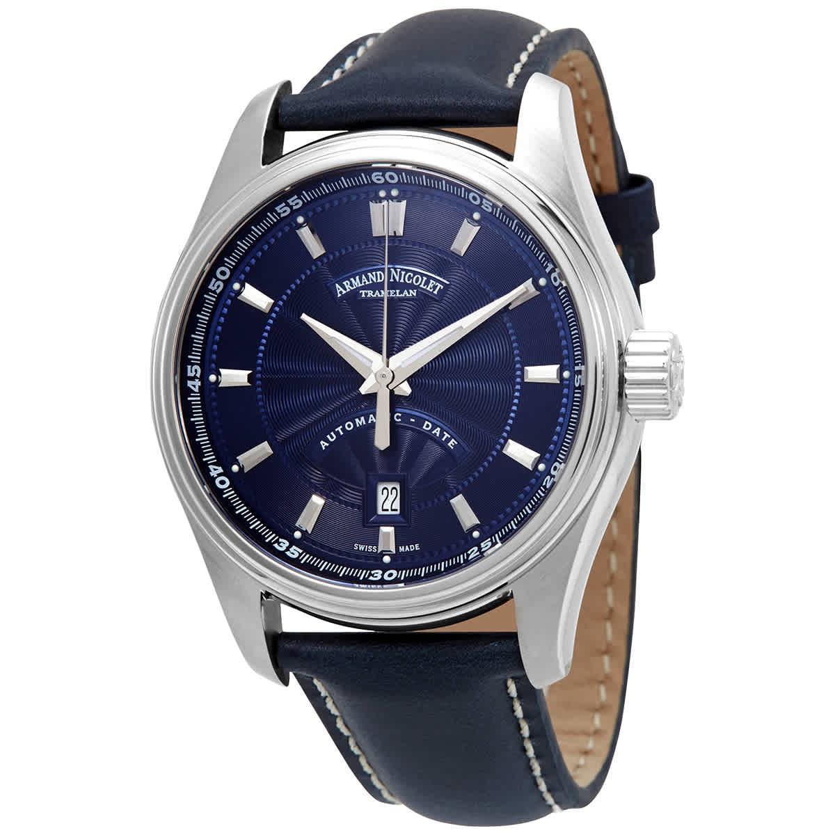 Armand Nicolet MH2 Automatic Blue Dial Mens Watch A640A-BU-P140BU2 143290₽