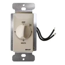 20-Amp 15-Minute In-Wall Spring Wound Countdown Timer Switch, Almond