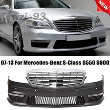 Fits 07-13 Benz W221 S-Class S63/S65 AMG Style Front Bumper Cover Conversion Kit