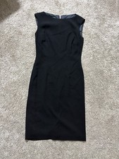 Lauren Ralph Lauren Black Sheath Dress Sleeveless Zip Size 2