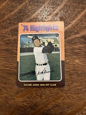 1975 Topps Highlights Al Kaline #4 GDVG