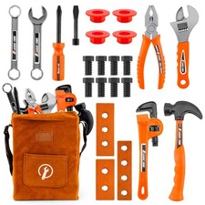 Tools for Toddlers-24-Piece Toy Screwdriver  Kids Pliers Kit with Tool Bag, ...