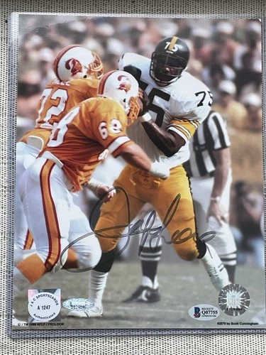 Pittsburgh Steelers Mean Joe Greene signed autograph 8x10 BAS Beckett NO RESERVE