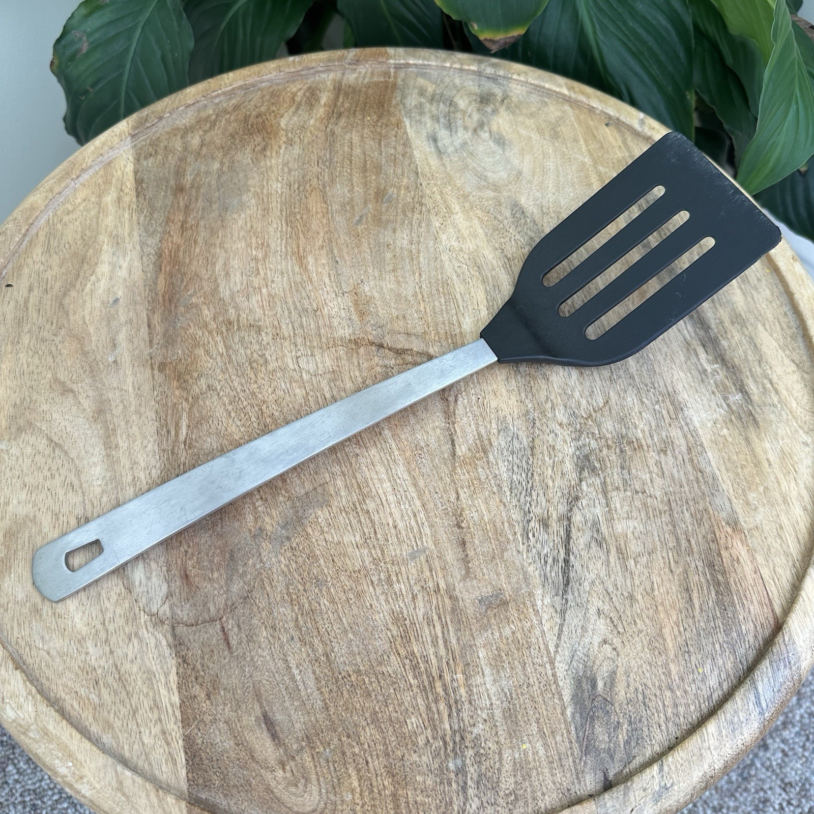 AMCO Houseworks Slotted Spatula Stainless Steel Nylon Handle 13" Rust Proof 8071