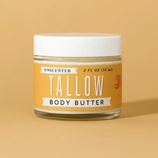 Unscented Tallow Body Butter – Deeply Moisturizing, All-Natural Skincare by Lady