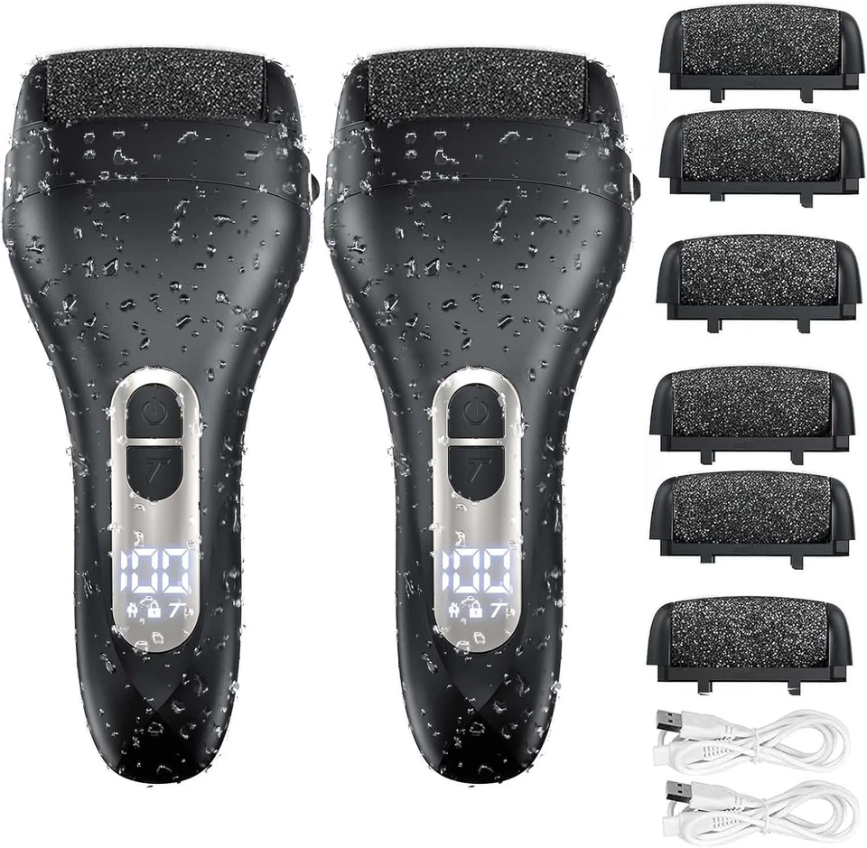 Removedor de callos para pies - Rodillo de cristales de cuarzo Foto 3 de 4