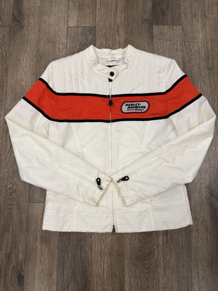 Harley-Davidson White Solid Coats, Jackets & Vests for Women for
