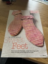 Sweet Feet Kirstie McLeod Cute Socks Knitting Pattern DK circular Needles