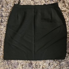Karl Lagerfeld Wool Black Pencil Skirt Womens...