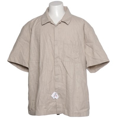 Dunnes Stores, Kurzarmhemd, Größe: 3XL, Beige, Einfarbig, Herren #3Yc
