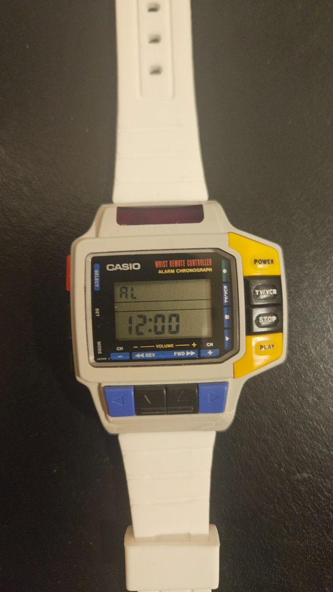 White Casio CMD-10 Remote Control Watch module 1028 Japan Only