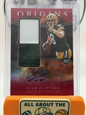 2023 Panini Origins - Rookie Jumbo Jersey Auto Sean Clifford #RJJA-SC Red /99