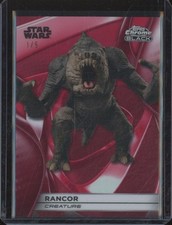 2025 Topps Star Wars Smuggler's Outpost RANCOR Chrome Black RED Ref /5 JA131