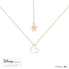 Collier Icône Mickey Mouse Disney K10 Or Jaune Femme Officiel