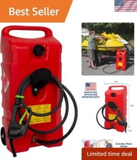 Duramax 14 Gallon Gas Caddy - Portable Fuel Tank with Pump for Home  Marine Use