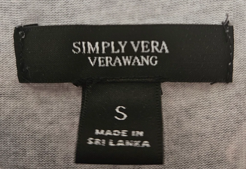Vera Wang Camisón Ropa de Dormir Talla S Gris/Rosa y Blanco Floral Rayón Spandex Foto 3 de 4