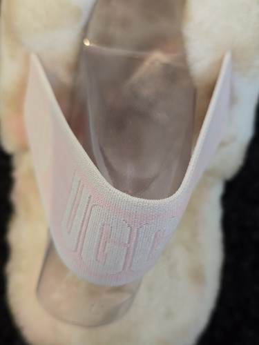 UGG WHITE/ PANTHER ANIMAL PRINT OH YEA SLIPPERS SIZE 6. NEW IN BOX - Picture 4 of 9