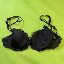 34C Chantelle Black Underwire Bow Lace Bra