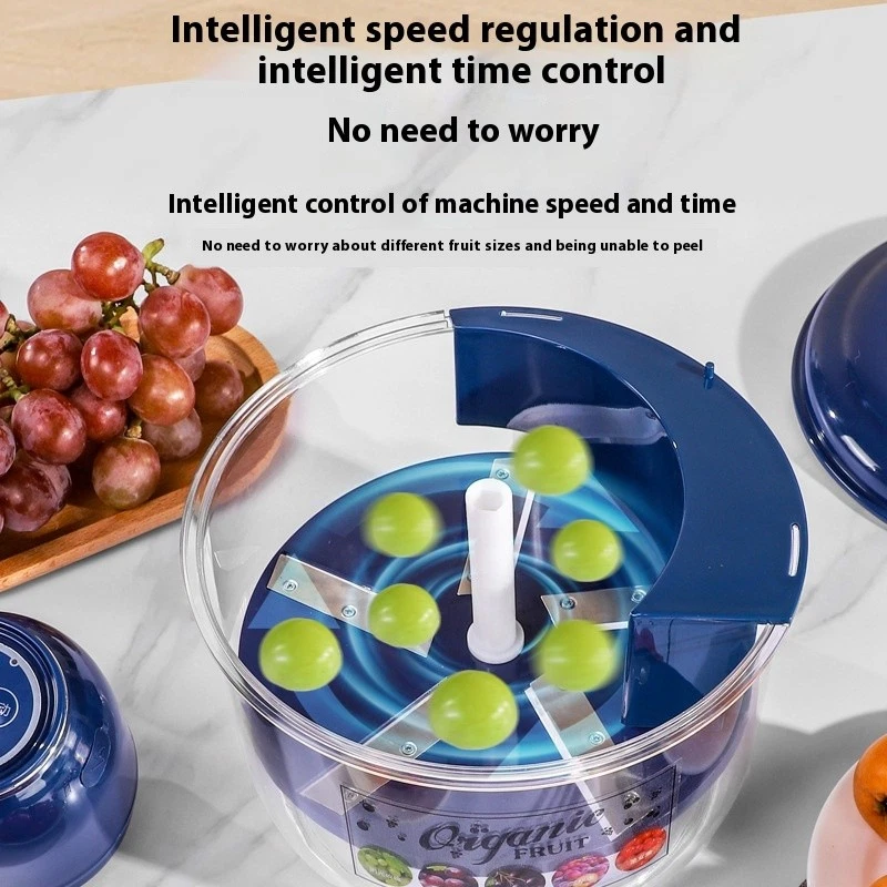 Pelador de uvas eléctrico automático eléctrico recargable máquina peladora de frutas manual Foto 4 de 4