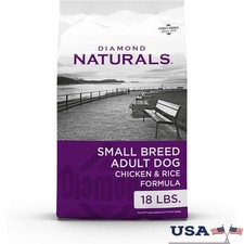 Small Breed Dog Real Chicken amnd Rice Recipe Premium Dry Dog Food 18 lbs