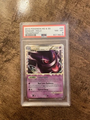 Pokémon Gengar Prime Holo Triumphant 2010 #94/102 PSA 8