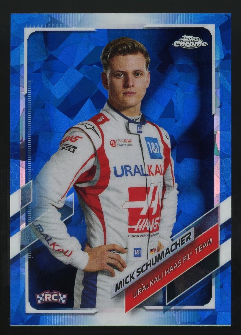 2021 Topps Chrome F1 Sapphire Edition Mick Schumacher RC Rookie #17 Formula 1