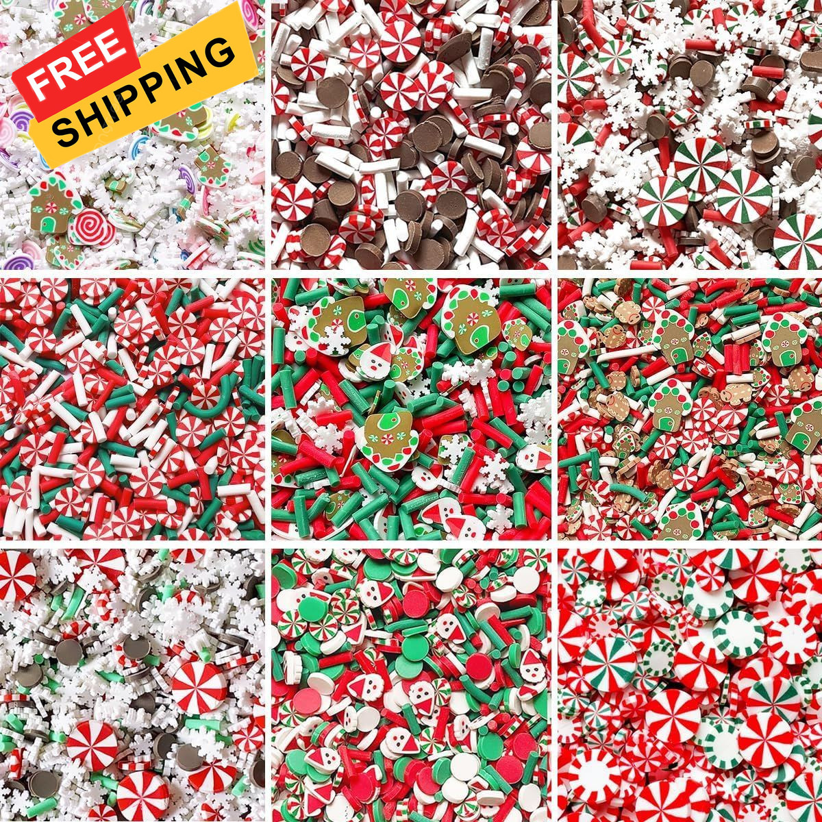 EHOPE Fake Sprinkles Christmas Polymer 01-Christmas-9 Styles 