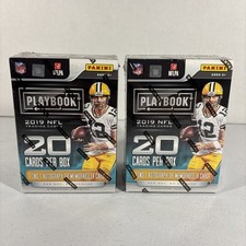 Lot Of 2 NEW SEALED 2019 Panini Playbook NFL Football Blaster Box 1 AUTO or MEM
