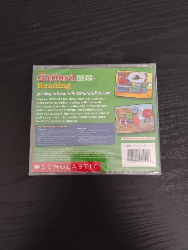 Scholastic Clifford The Big Red Dog Reading CD-ROM 2000 Age 4 To 6 - Image 2 of 2