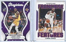 2023-24 Donruss #10 LeBron James Magicians + Franchise Features Lakers