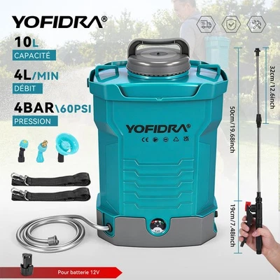 12/18V Pulvérisateur électrique pulvérisateur de jardin à batterie 10/20L - Photo 1/4