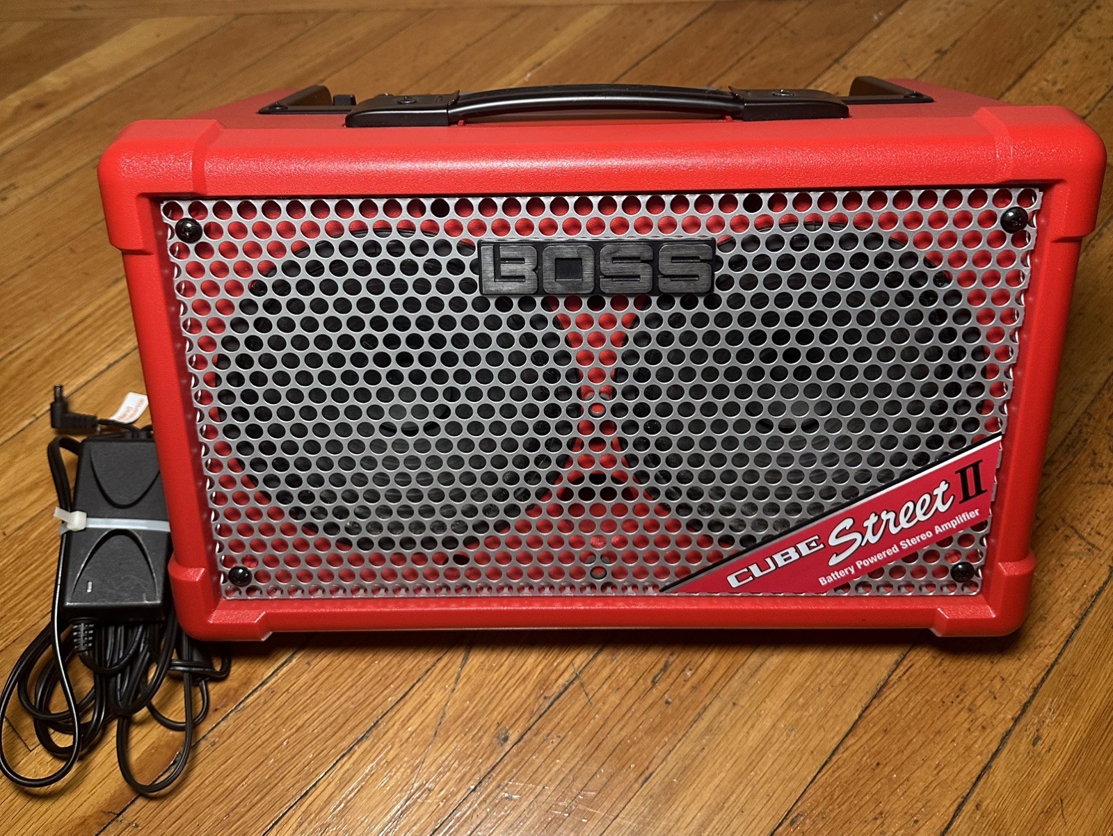 Boss Cube Street II Red Battery-Powered Stereo Modeling Amplifier