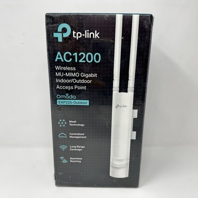TP-Link EAP225-Outdoor AC1200 Omada Wireless Gigabit Access Point New Sealed