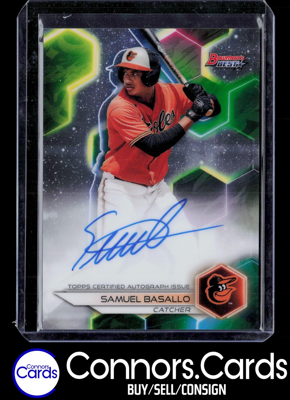 Samuel Basallo 2023 Bowman's Best #B23-SB Rookie Prospect Auto Orioles