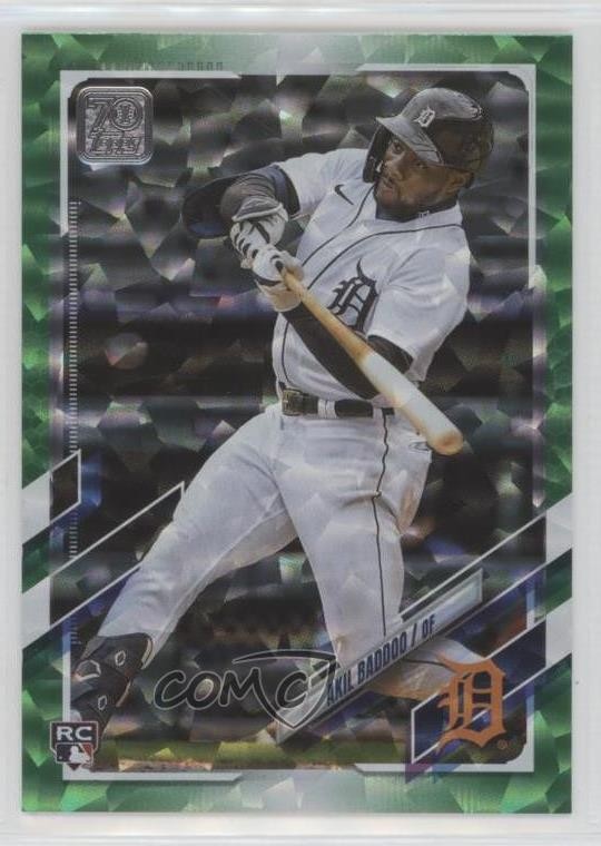 2021 Topps Update Green Foil 11/499 Akil Baddoo #US196 Rookie RC 03mq