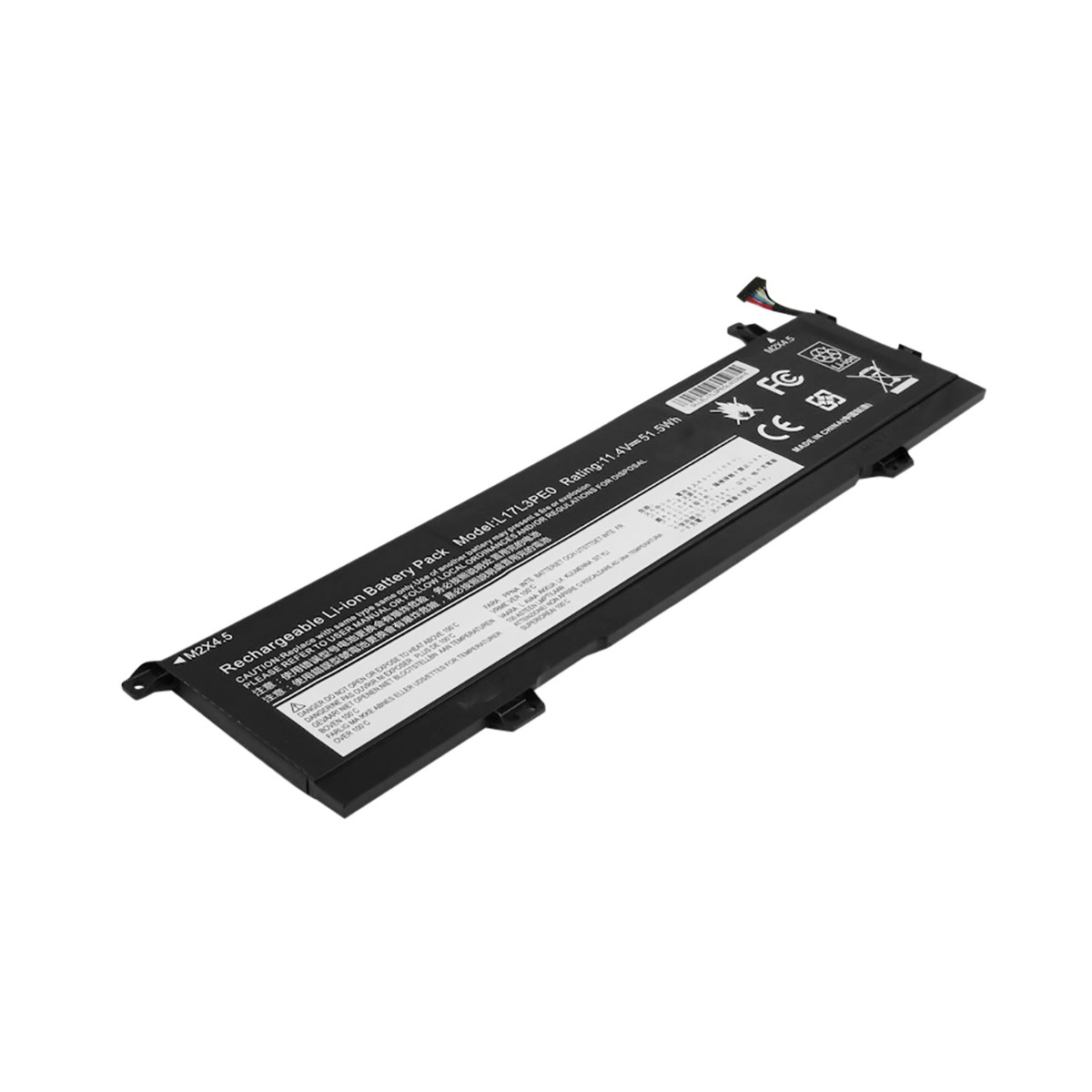 Batterie Yoga 730 Li-Polymer 11.4V 4520mAh Noir pour Ordinateur Portable Lenovo