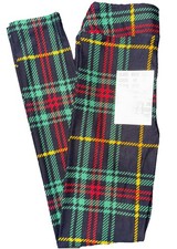 NEW LuLaRoe Kids L/XL 8-14 Navy Blue Red Green Gold Plaid Dream Leggings