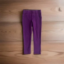 Jumping Beans Girls Casual Activewear Leggings Deep Purple Pull-On Size 6