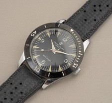 Favre Leuba Geneva Sea-Chief Divers Watch All Stainless UNUSUAL Rotating Bezel