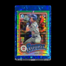 PETE CROW-ARMSTRONG ROOKIE CHROME SILVER REFRACTOR HOLO 2024 Topps Bowman - Cubs