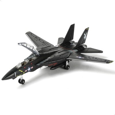 1/72 Scale F-14 Tomcat Fighter Jet Quick Build Model Kit Black Edition   36-Piec