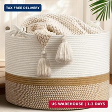 Cherrynow 22x22x14 Large Blanket Basket Home Dcor For Living Room Bedroom Cherrynow 22x22x14 Large Blanket Basket Home Dcor For Living Room Bedroom