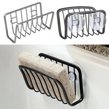 Sponge Holder For Kitchen Sink, Stainless Steel Suction Cup Sponge Caddy Kitchen