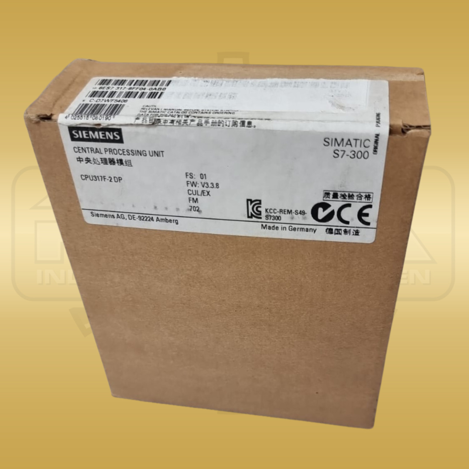 Siemens 6ES7317-6FF04-0AB0 SIMATIC S7-300 CPU 317F-2 DP