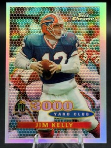 1996 JIM KELLY 1ST YEAR TOPPS CHROME REFRACTOR #139 BILLS IT1033
