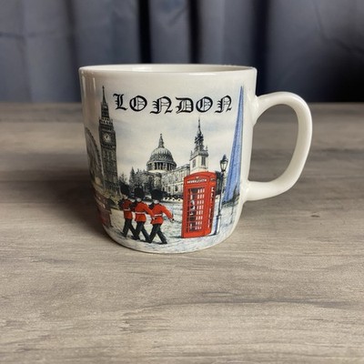 London Souvenir Mug, Various Points of Interest