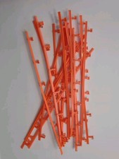 Bundle of 16 AFX Orange Slot Car Track Guardrails