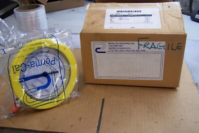 NEW PERMA-CAL TEST GAUGE 4 1/2'' FACE 1/4'' MNPT RANGE 0-4000 KPa 101FTMCJY21