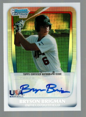 2011 Bowman Chrome Draft USA Team Autographs Refractors #BB Bryson  Brigman /199