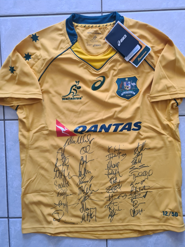 Maillot Australie Wallabies Rugby Union - Taille L Homme - Bon état